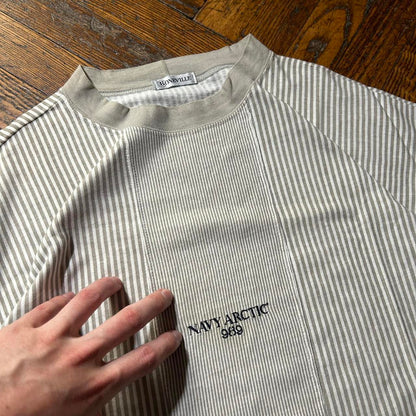 1989 Boneville Navy Arctic T Shirt Striped L