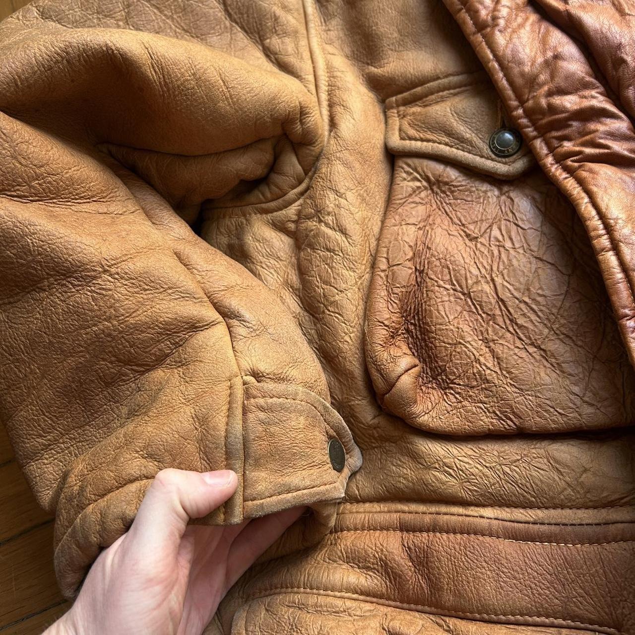 1987 CP Company Leather Shearling Coat L