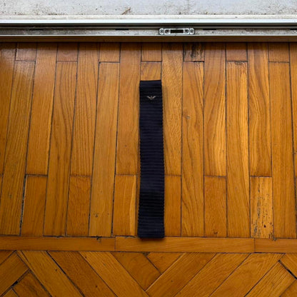 1980s Giorgio Armani Knitted Tie Navy OS