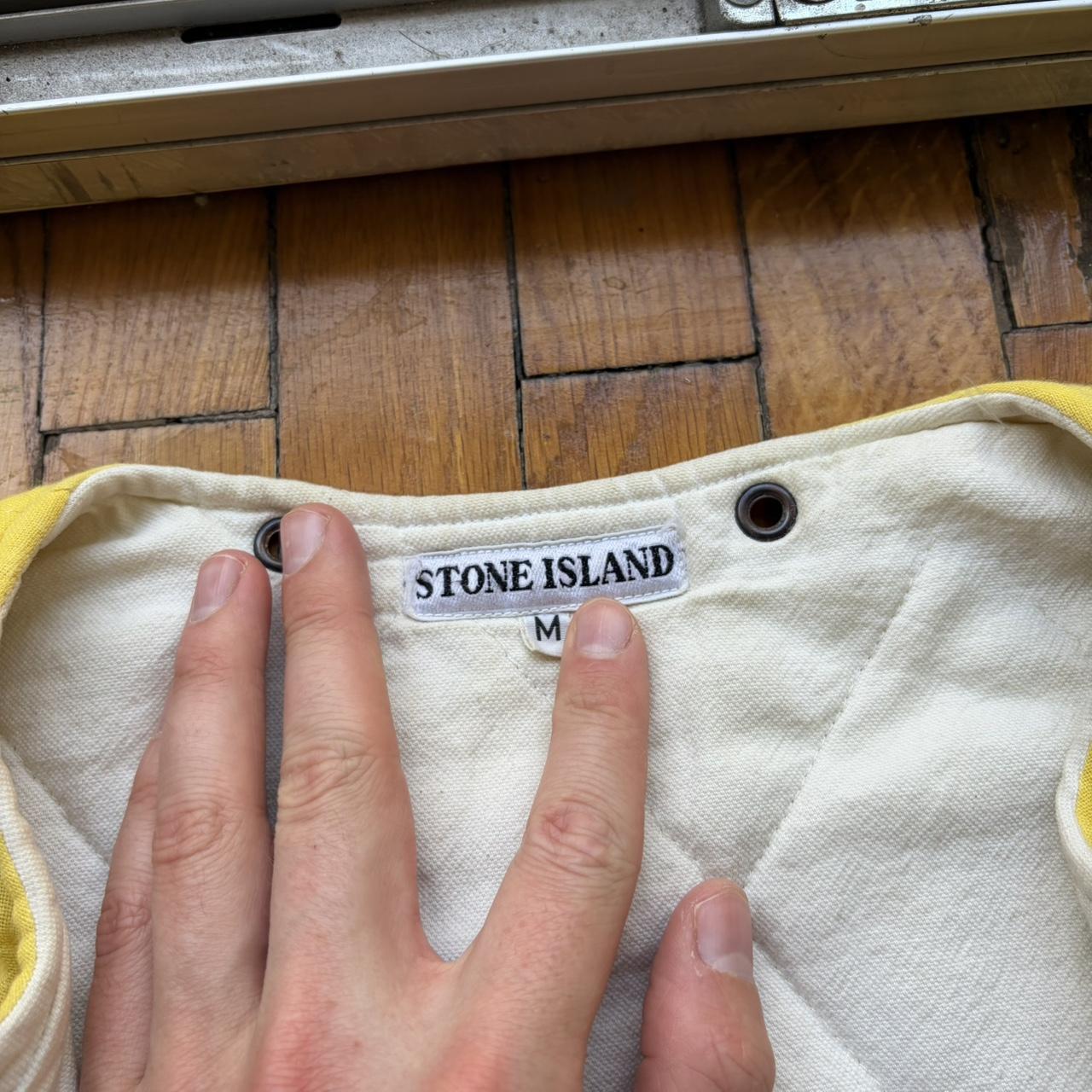 1980s Stone Island Jacket Liner Yellow M