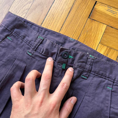 1980s Best Company Trousers Purple BNWT 26W 30L