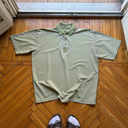 1990s Armani Jeans Polo Shirt Green XL