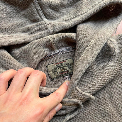 1990s Armani Jeans Knitted Hoodie M