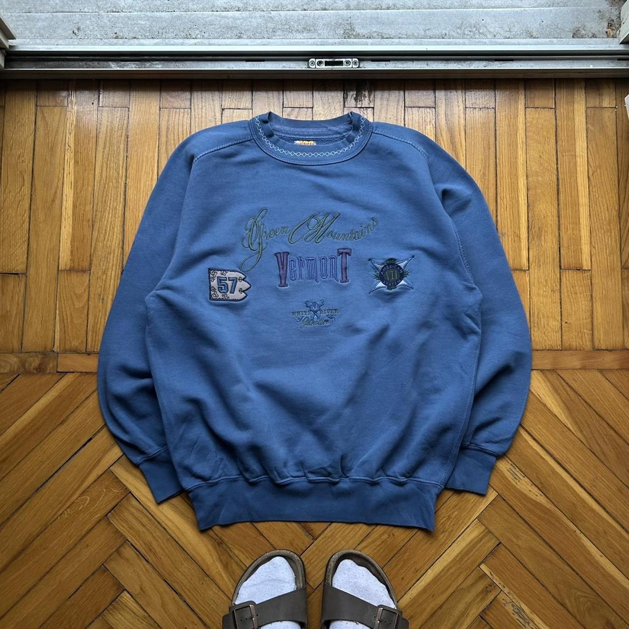 1990s American System Sweatshirt Blue S