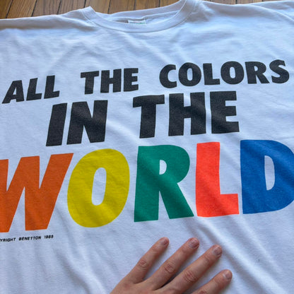 1985 Benetton Graphic T Shirt XL