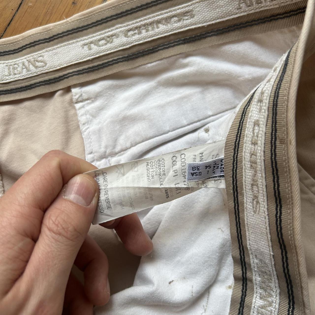 1990s Armani Jeans Trousers Cream 38W 32L