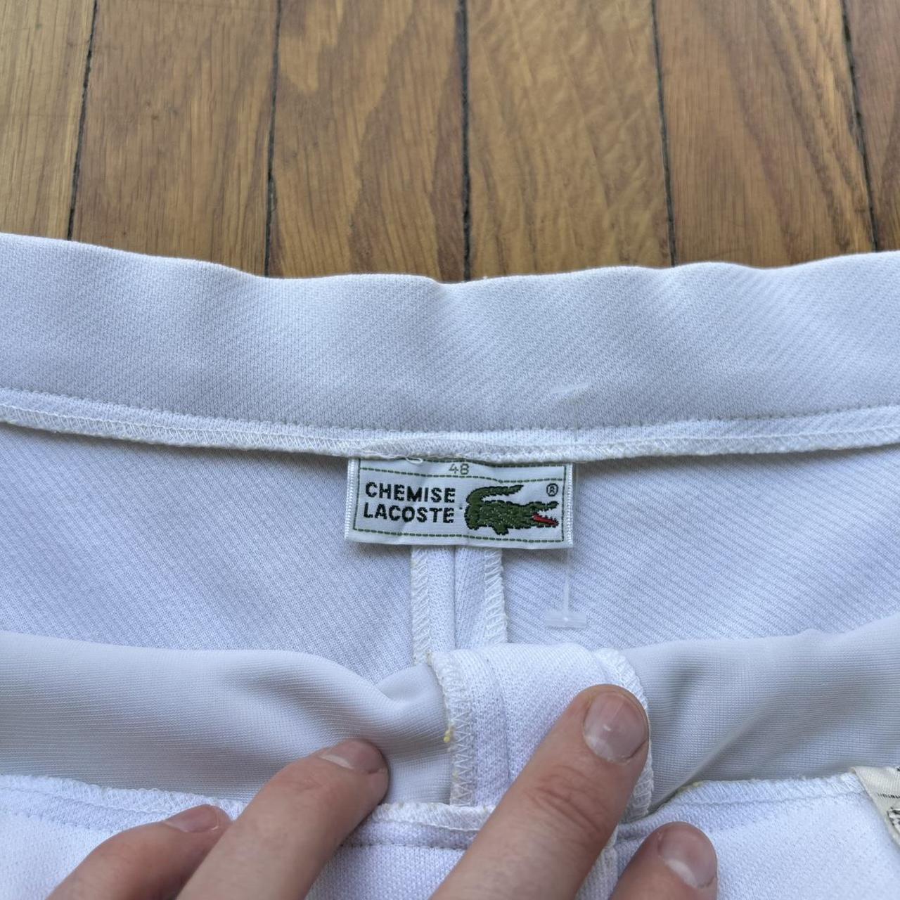 1990s Lacoste Chemise Shorts White 38W