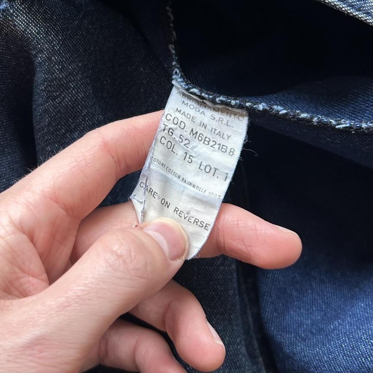 1990s Armani Jeans Mariner Denim Jacket L