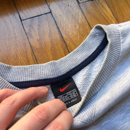 1990s Nike Spellout Sweatshirt Grey L