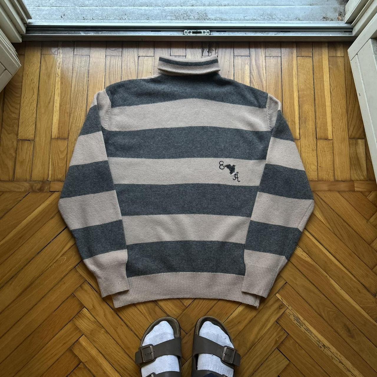 1980s Emporio Armani Roll Neck Knitted Jumper L