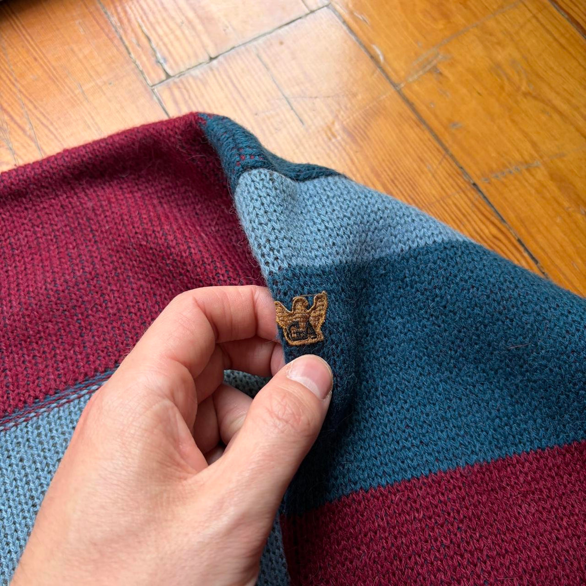 1980s Giorgio Armani Multicoloured Knitted Jumper M