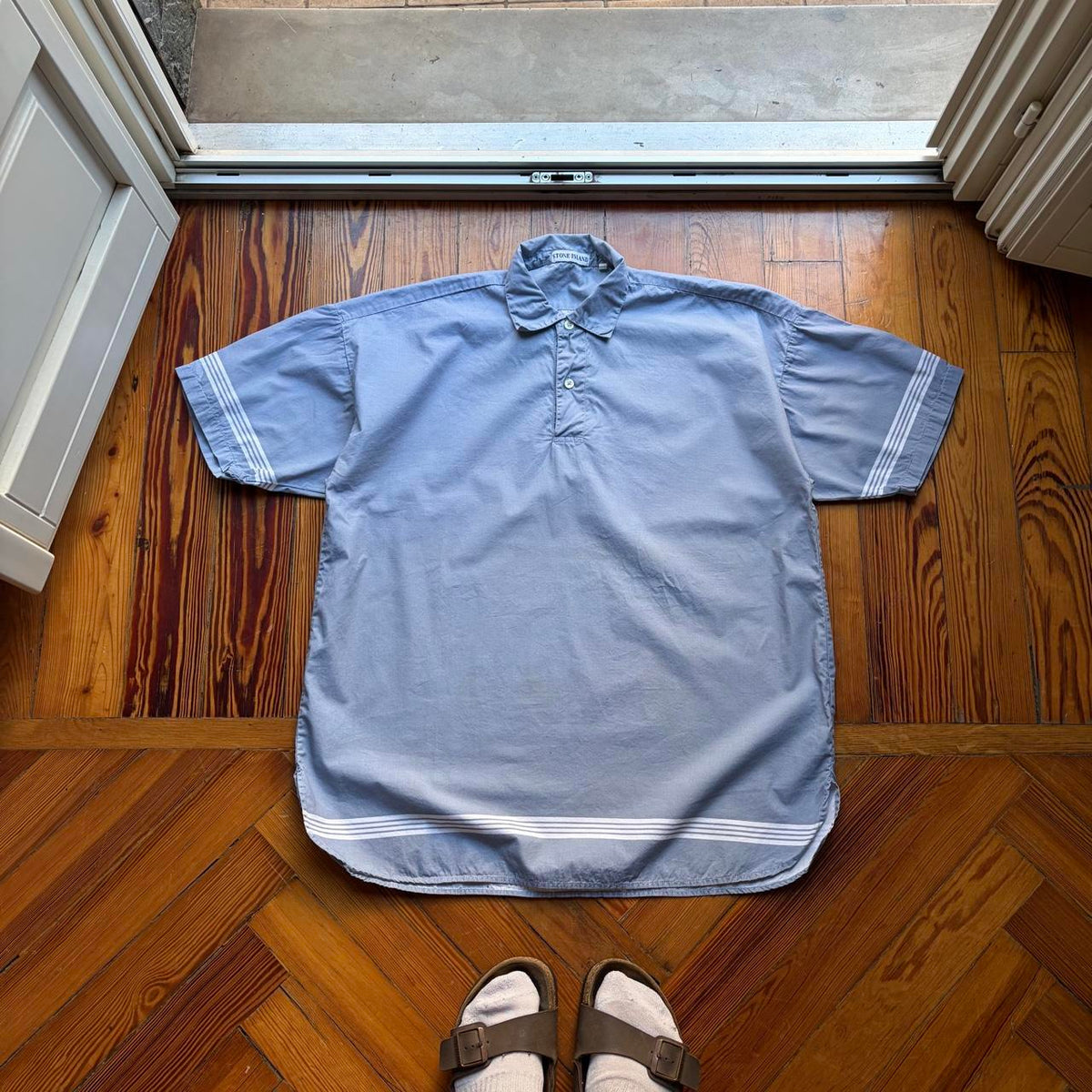 1980s Stone Island Shirt Blue XL