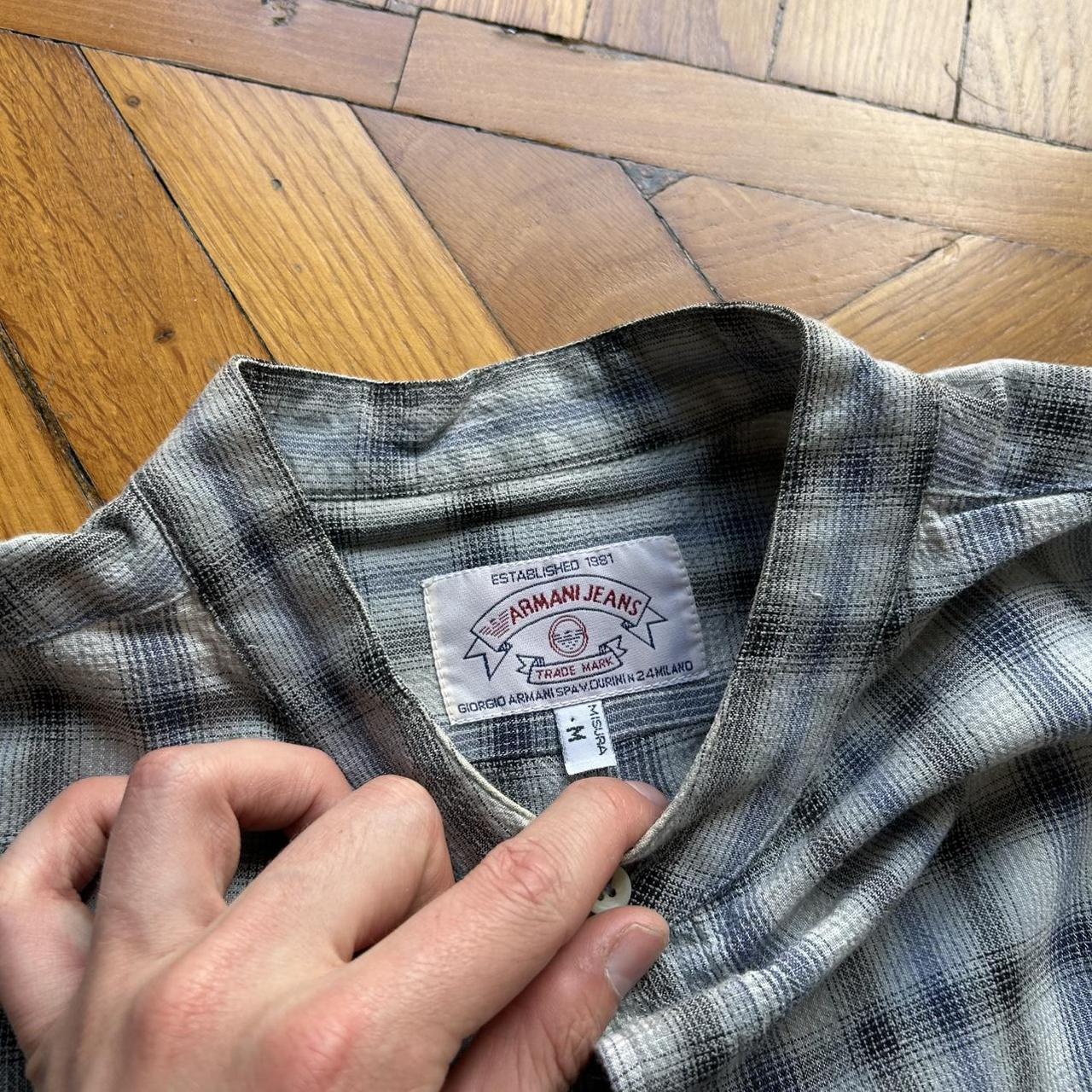 1990s Armani Jeans Checked Shirt XL
