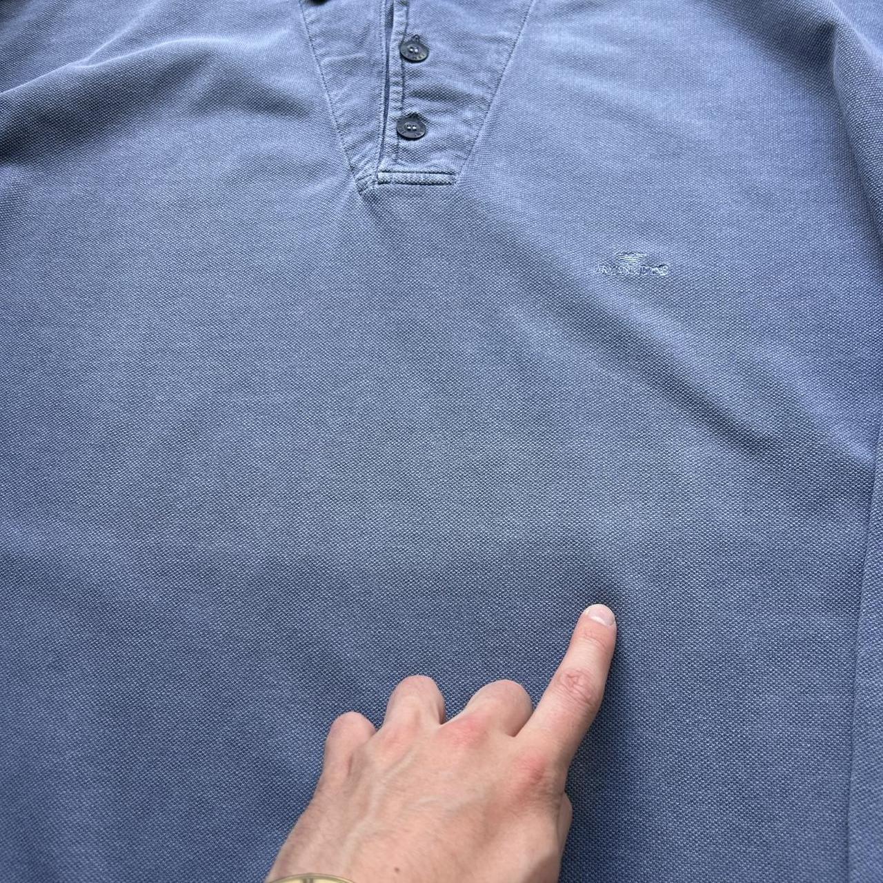 1990s Armani Jeans LS Polo Shirt Blue XL
