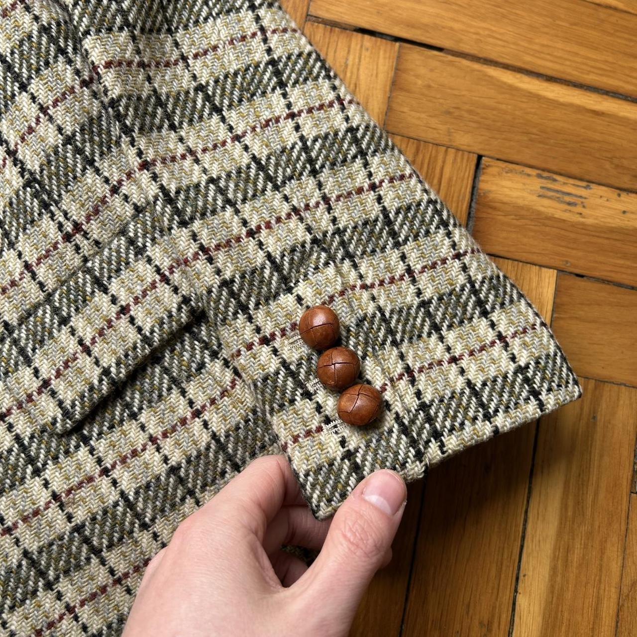 1980s Emporio Armani Checked Blazer Jacket Women's S