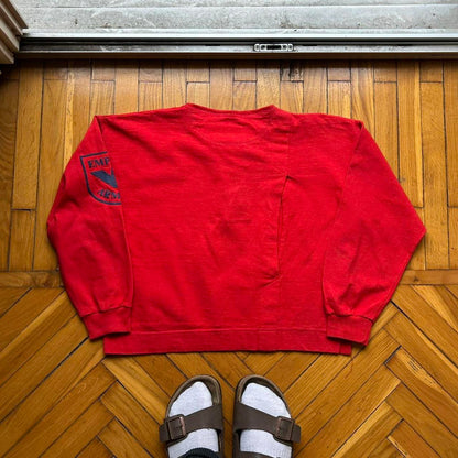 1980s Emporio Armani LS T Shirt Red Women's S