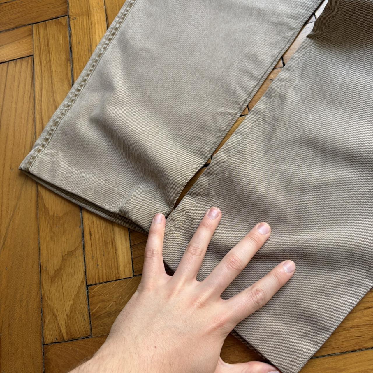 2000s Armani Collezioni Cargo Trousers Beige 34W 30L