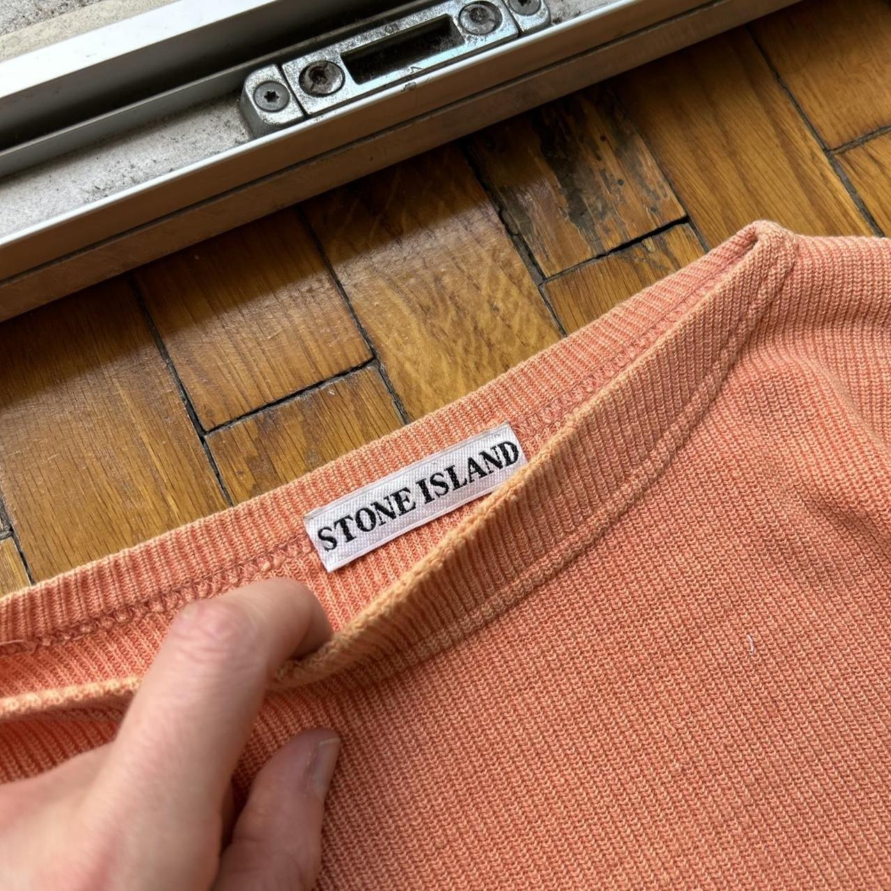 1980s Stone Island Knitted Jumper Orange L