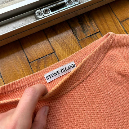 1980s Stone Island Knitted Jumper Orange L
