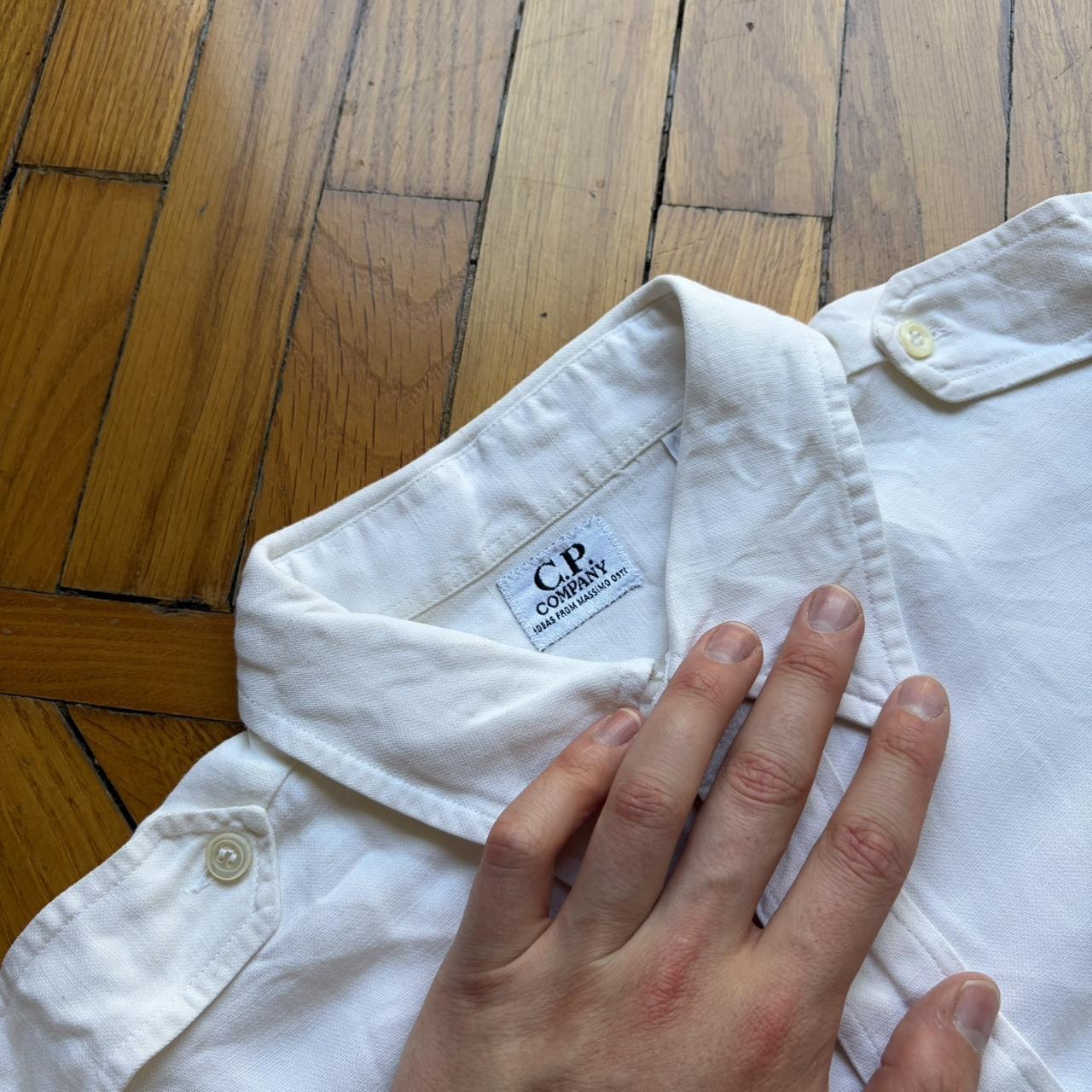 1980s CP Company Linen & Viscose Shirt L