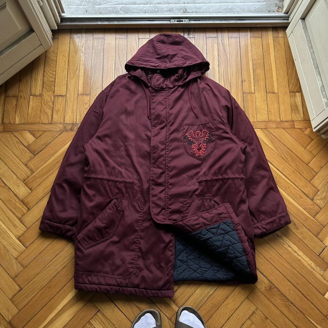 1990s Armani Jeans Quilted Parka Jacket XL