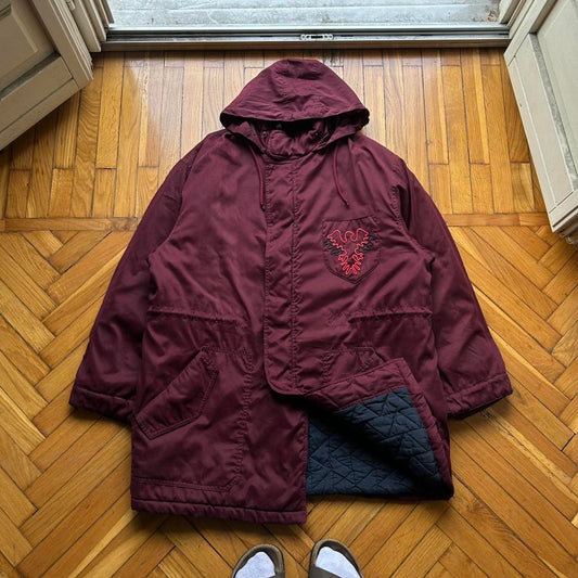 1990s Armani Jeans Quilted Parka Jacket XL