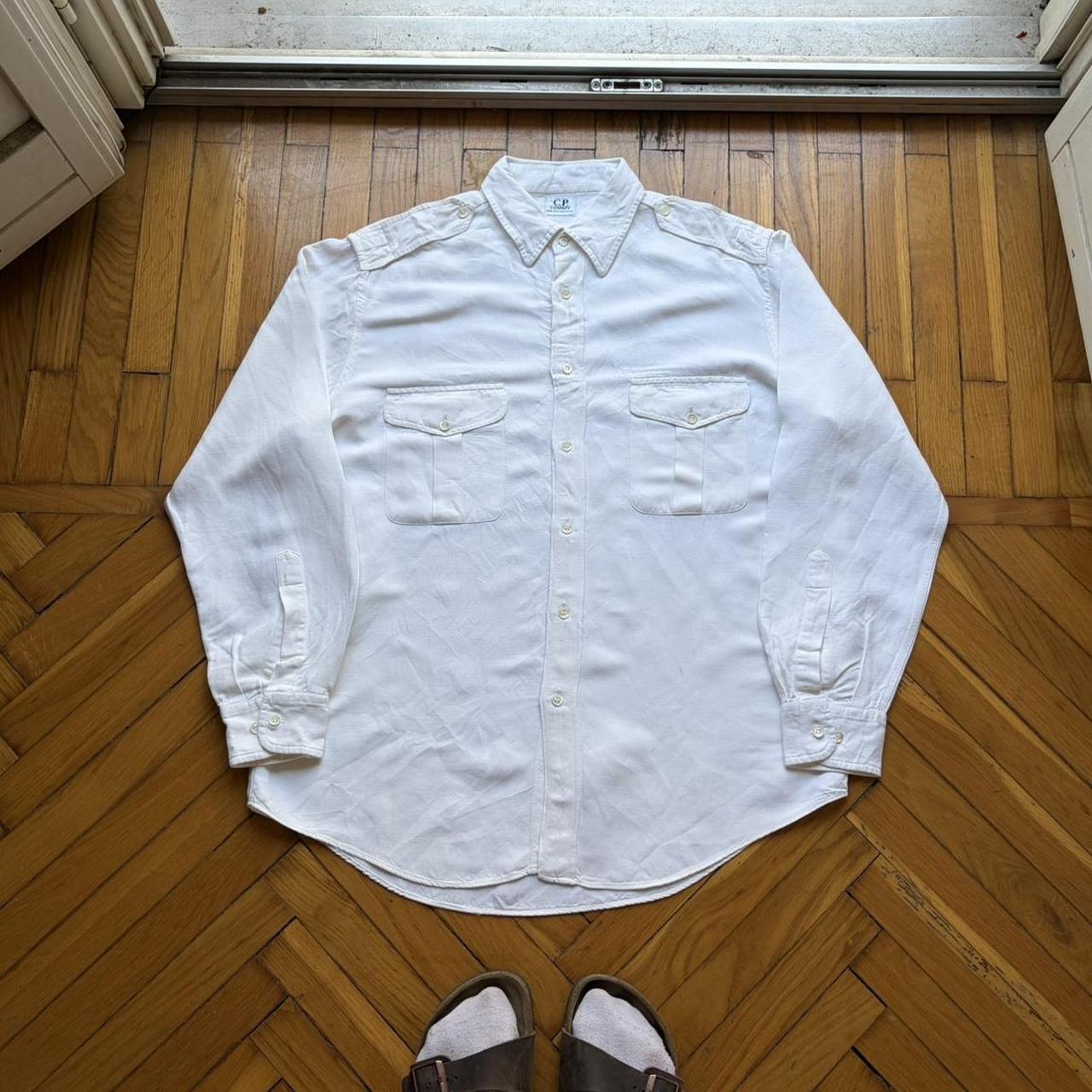 1980s CP Company Linen & Viscose Shirt L