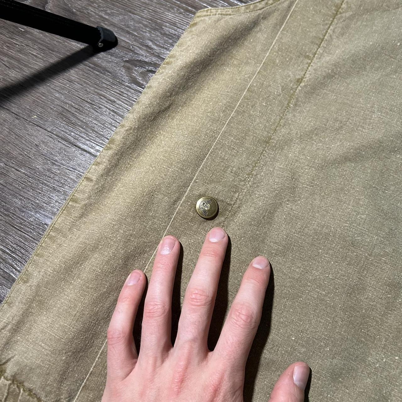 1980s Giorgio Armani Gilet Vest Khaki M