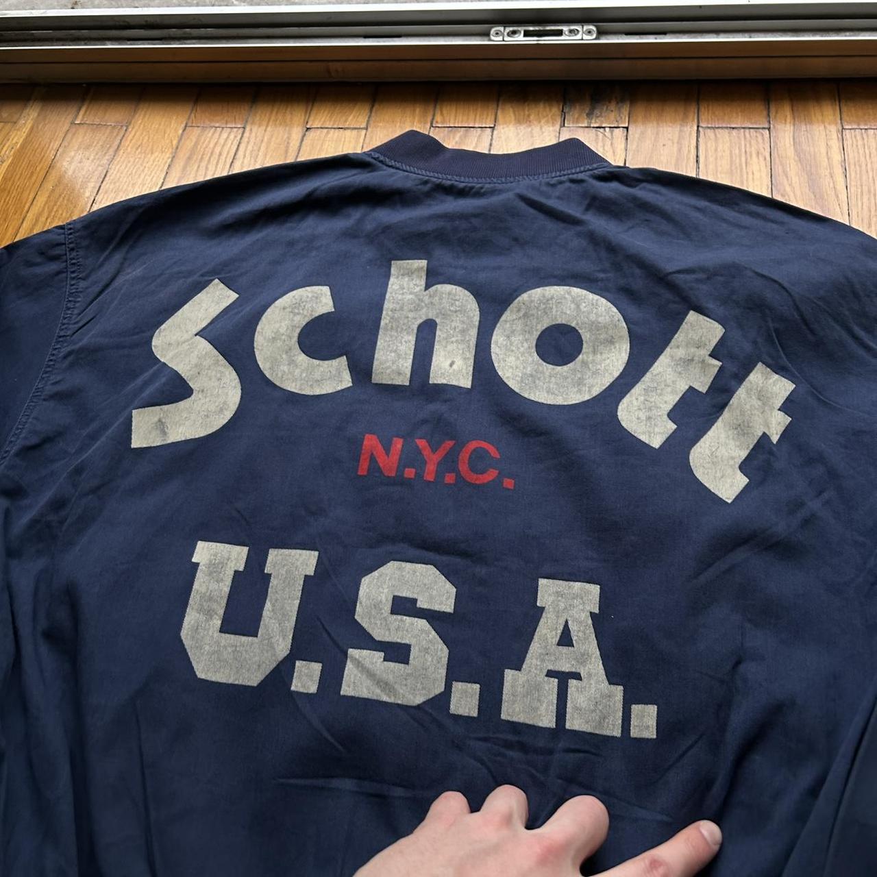 1990s Schott Bomber Jacket Navy L