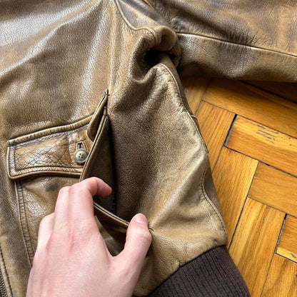 1990s Charles Chevignon Leather Jacket L