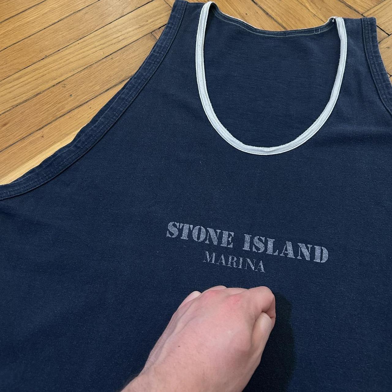1980s Stone Island Marina Vest Navy M