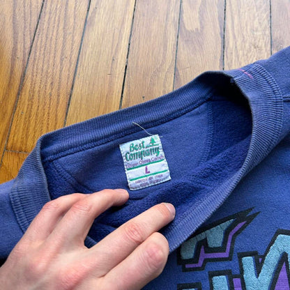 1980s Best Company Skiing Sweatshirt Blue L