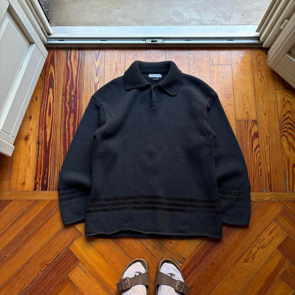 A/W 1997 Stone Island Knitted Jumper Black L