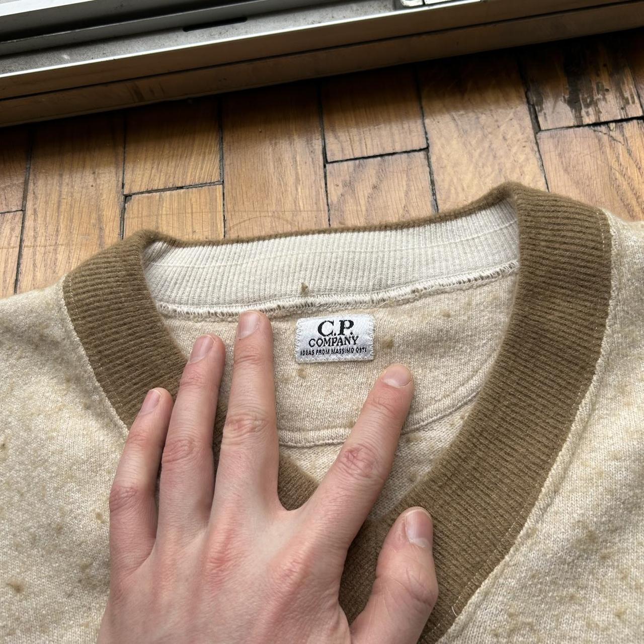 1980s CP Company V Neck Knitted Jumper L