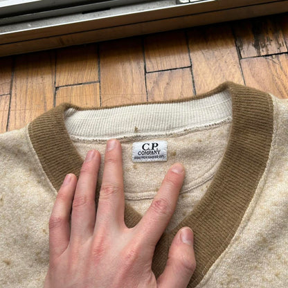 1980s CP Company V Neck Knitted Jumper L