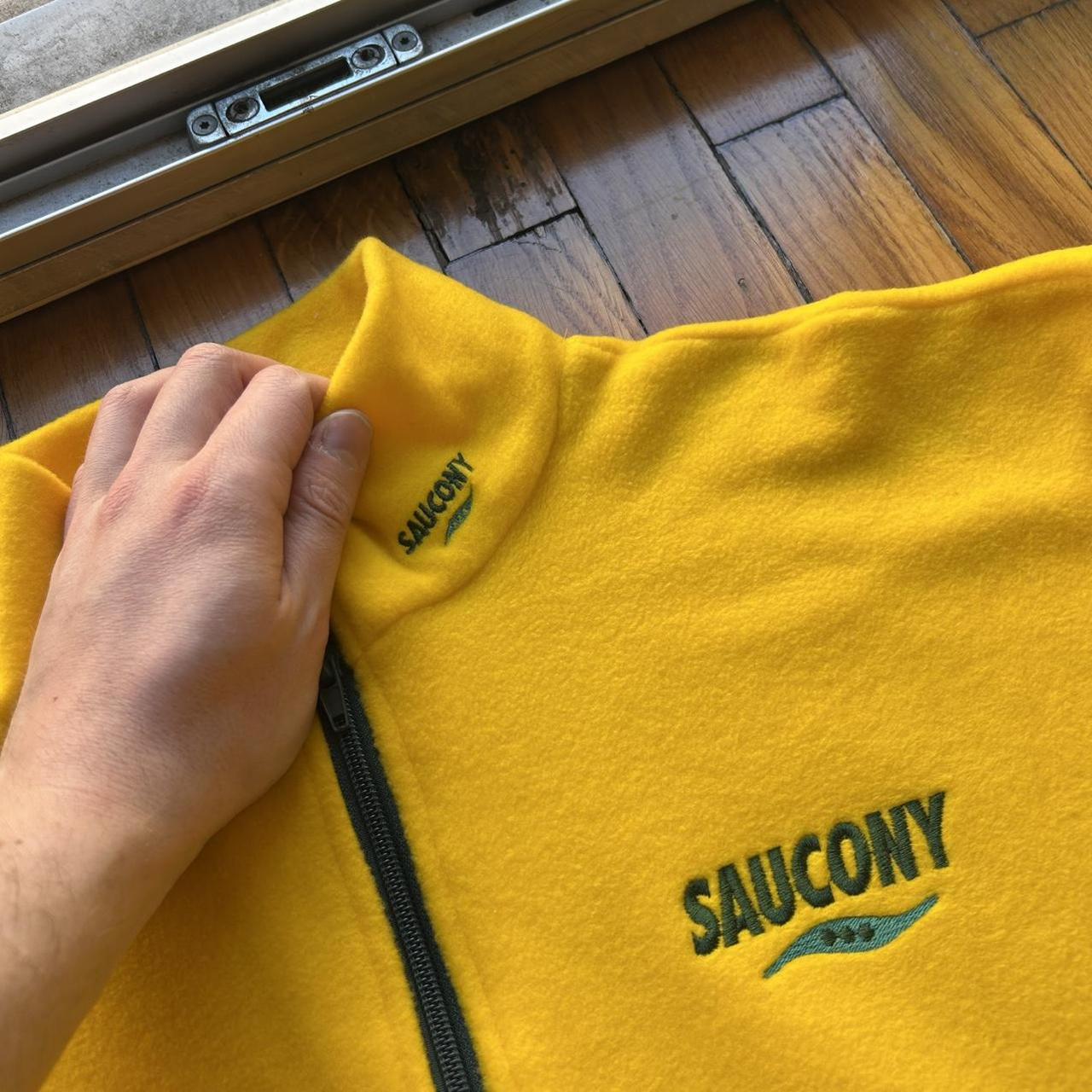 1990s Saucony Q Zip Fleece Yellow M