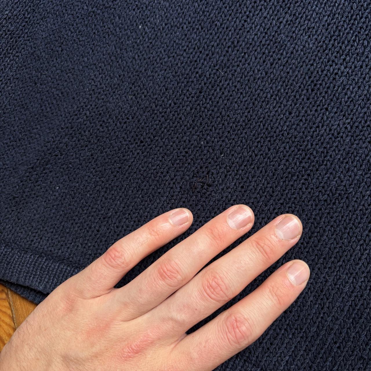 1980s Stone Island Silk Knitted Jumper Navy M
