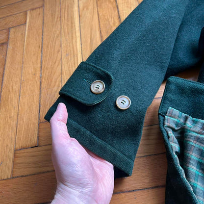 1985 CP Company Wool Duffle Coat Green XL