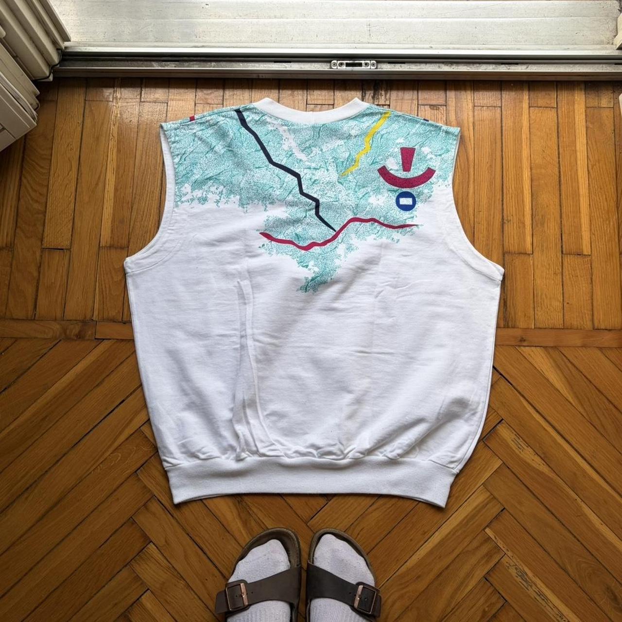 1980s Adidas Originals Stefan Edberg Sweater Vest XL