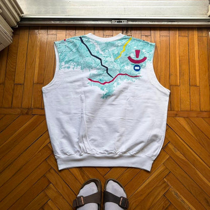 1980s Adidas Originals Stefan Edberg Sweater Vest XL