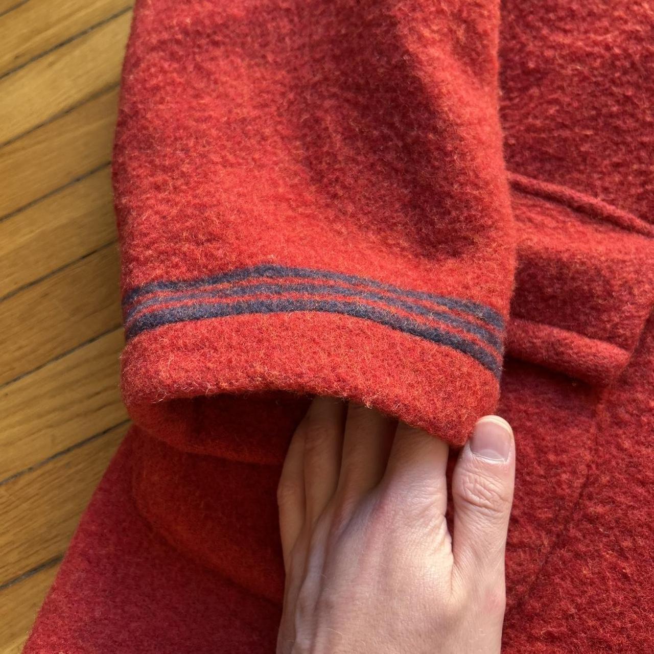 1980s Stone Island Montgomery Duffle Coat Red M