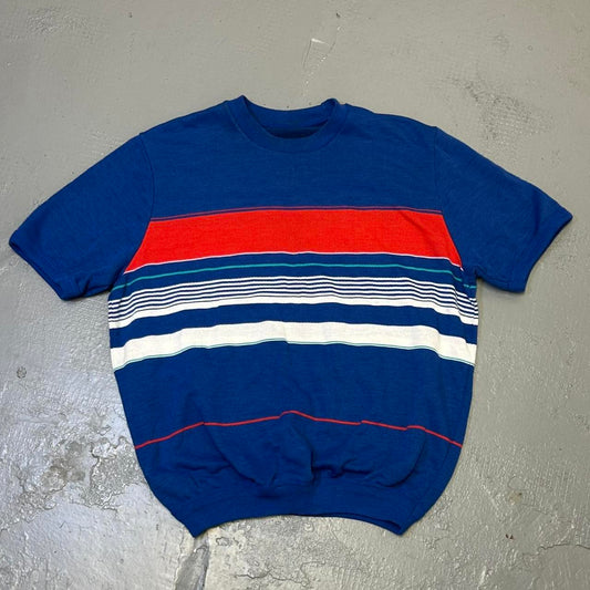 1990s St Michael SS Sweatshirt Striped M