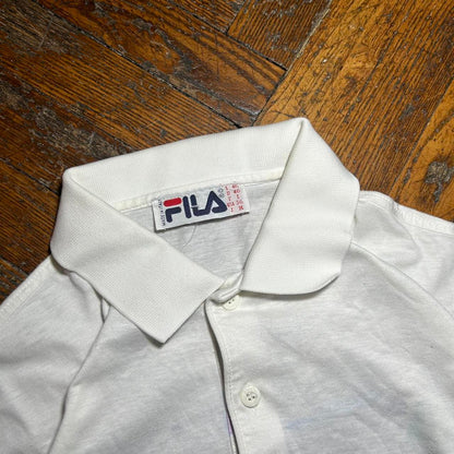 Vintage Fila US Open Tennis Polo Shirt White S