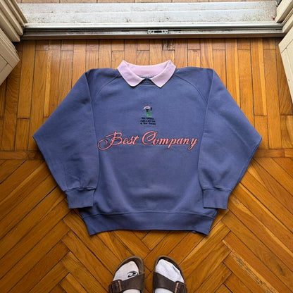 1980s Best Company Sweatshirt Blue M