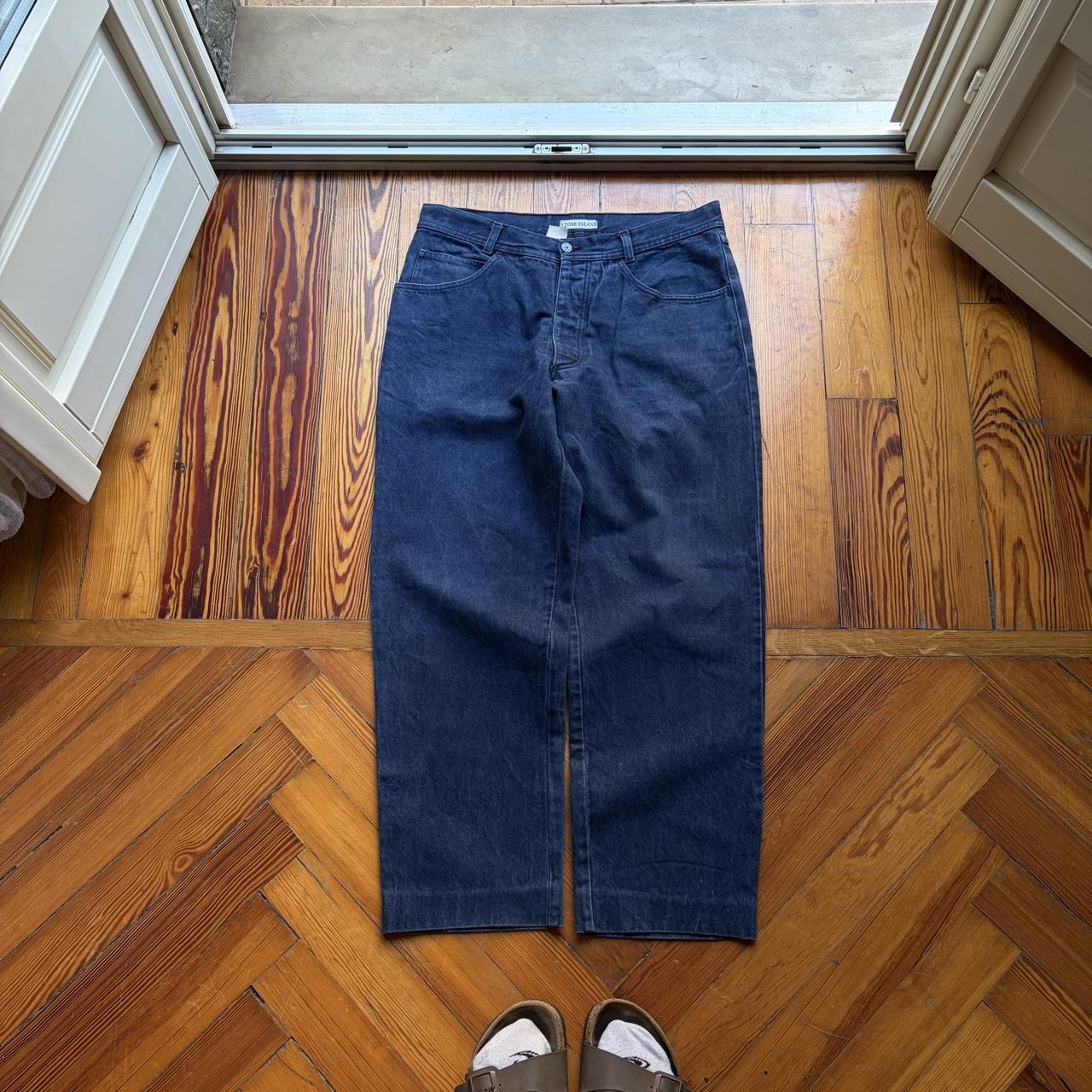 1980s Stone Island Jeans Navy 34W 28L