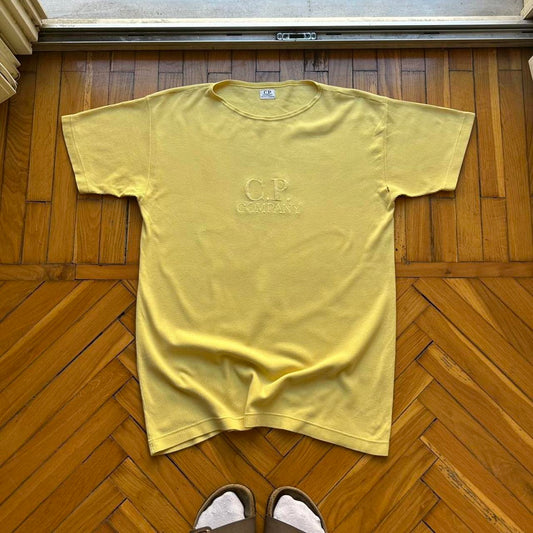 1980s CP Company T Shirt Yellow S (flawed)