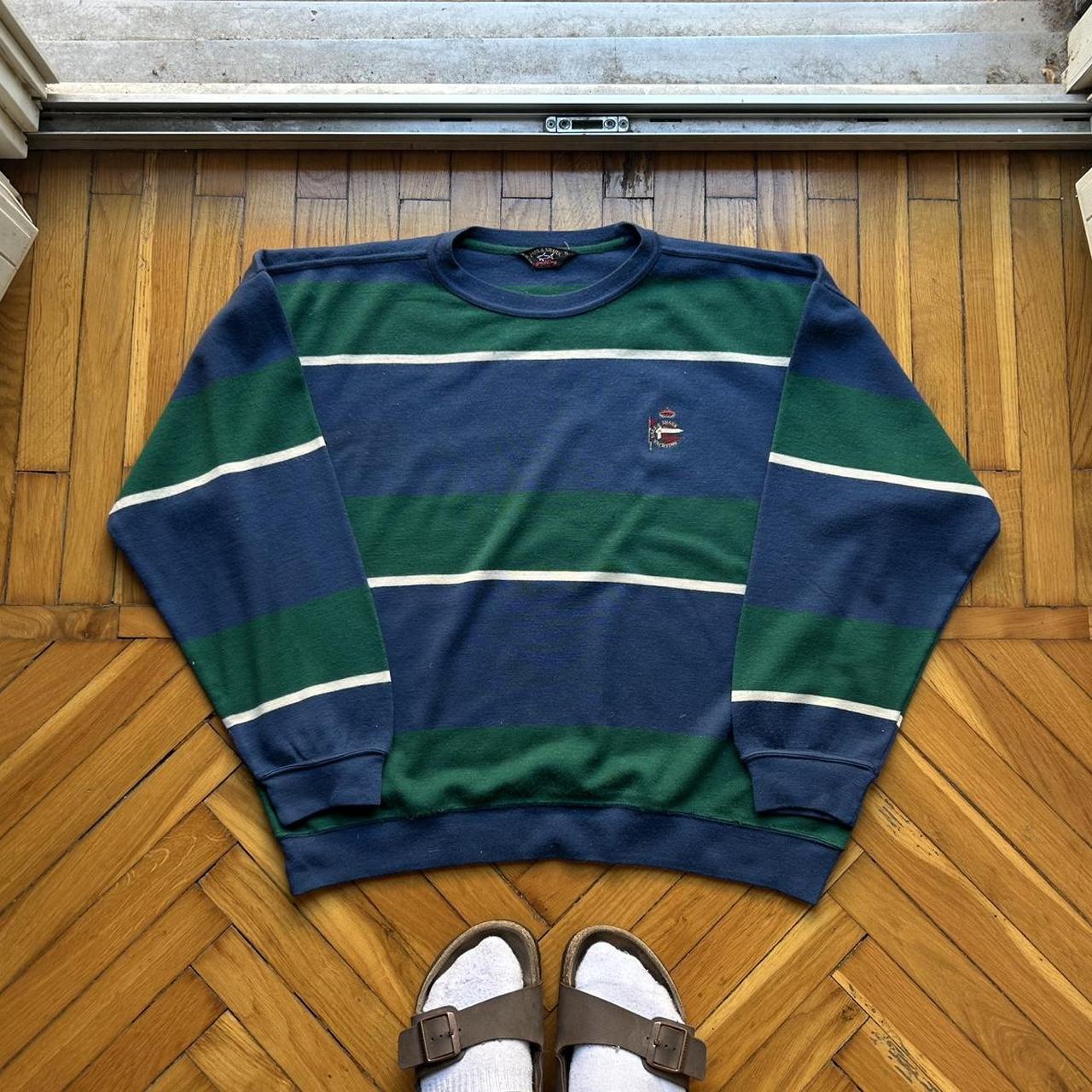 1990s Paul & Shark Striped Knitted Jumper M