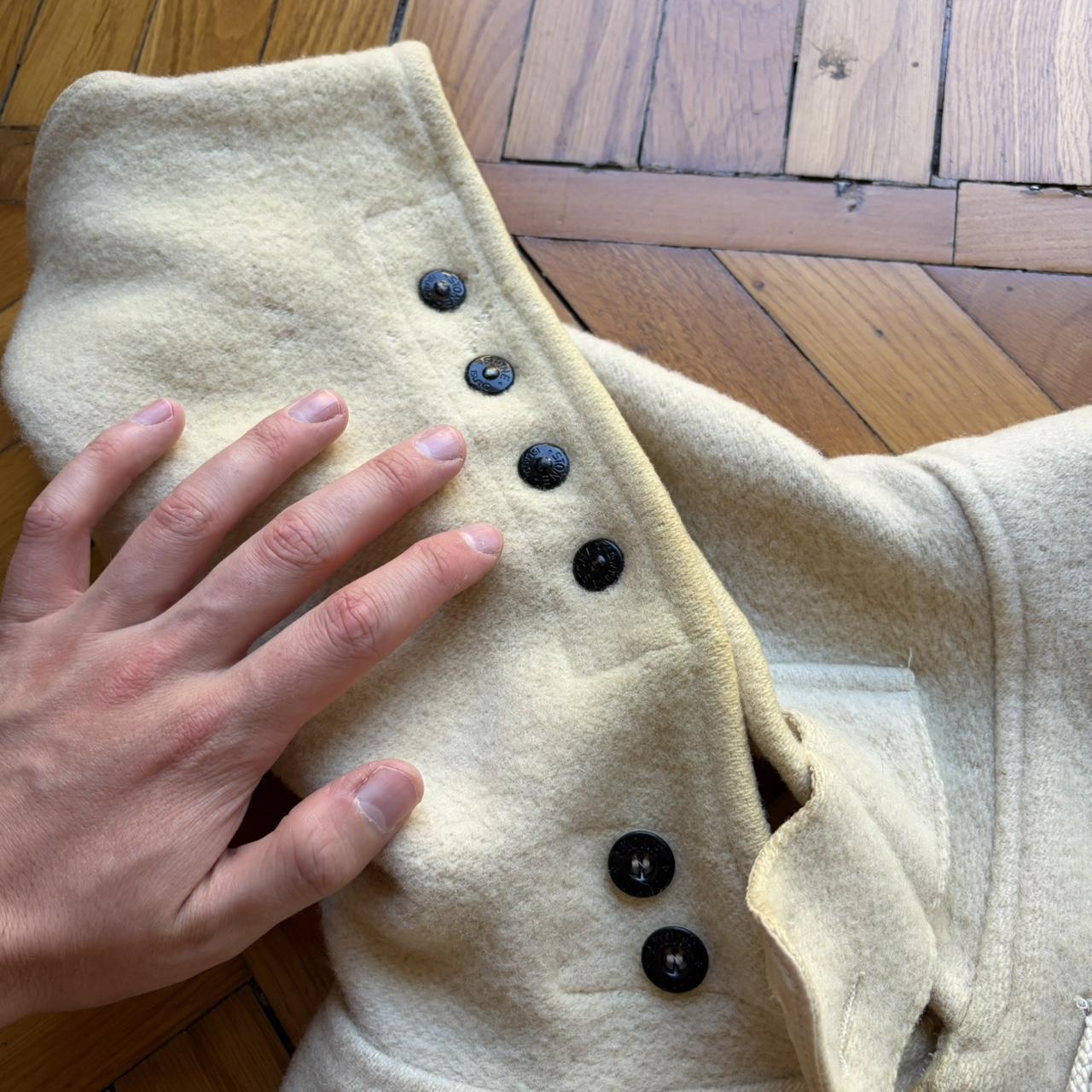 1980s Stone Island Montgomery Duffle Coat Cream L