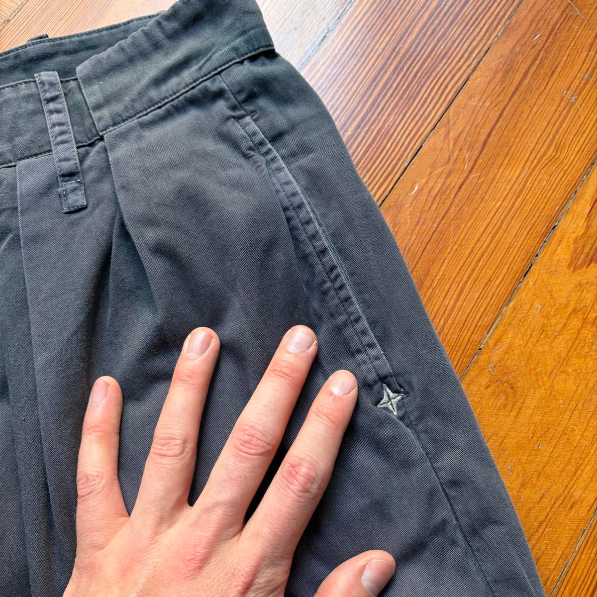 1980s Stone Island Trousers Navy 32W 32L