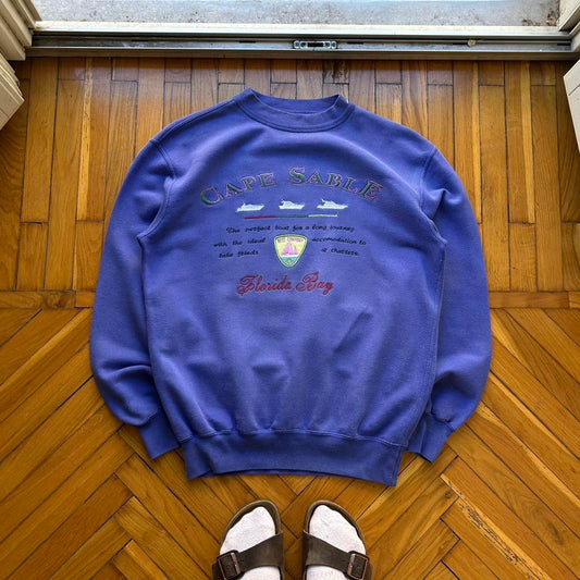 1990s Best Company Sweatshirt Blue M